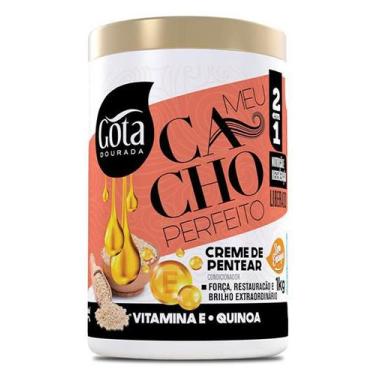 Imagem de Gota Dourada Meu Cacho Perfeito Creme Pentear 1kg, Vitamina e, Quinoa