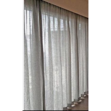 Imagem de Cortina Gazelinho 5m X 2,8m Sem Forro Pra Trilhosuiço Max - Chrisney B