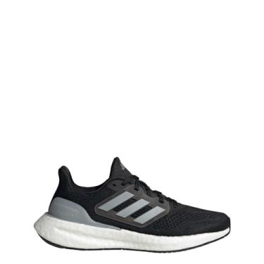 Imagem de adidas Tênis feminino Pureboost 23, Core Black/Silver Metallic/Carbon, 8.5 Wide