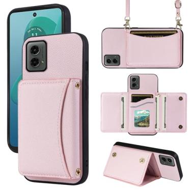 Imagem de Furill Capa de telefone para Motorola Moto G 5G 2024 capa carteira com alça de ombro transversal e suporte de couro para cartão de crédito bolsa flip bolso fino suporte acessórios para celular G5G G5