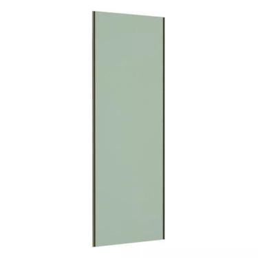 Imagem de Porta de Correr Closet 80cm com Puxador Perfil Inox sem Kit Ferragem P