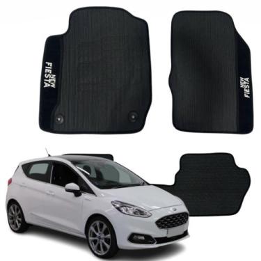 Imagem de Tapete Emborrachado Automotivo Medida Original Ford New Fiesta 2014 a 