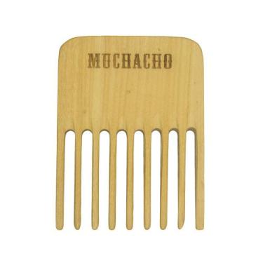 Imagem de Pente Garfo de Madeira para Barba Muchacho