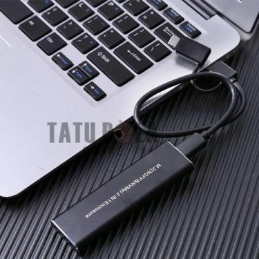 Imagem de Adaptador Case Ssd Usb 3.1 + Type-c Para Ngff - Tatu-Bola Store