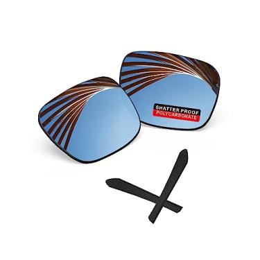 Imagem de iLikeo Lentes de reposição polarizadas de policarbonato PRO+ para óculos de sol Oakley Jupiter Squared OO9135 - Titânio prateado