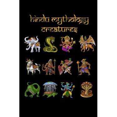 Imagem de Hindu Mythology Creatures: Hindu Mythical Creatures Hinduism Black Lined Notebook