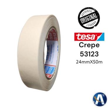 Imagem de Fita Crepe Bege Profissional 24mmX50m Tesa