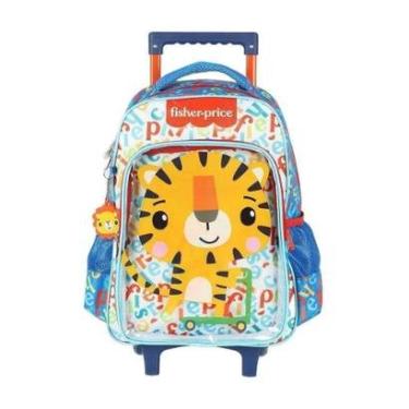Imagem de Mochila de Rodinhas Sem alça Luxcel Fisher-Price Tigre Azul-Masculino