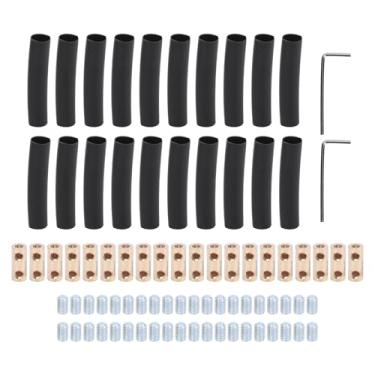 Imagem de 20 Conjuntos 10AWG WIRE NUT ENECORTE KIT, Terminal de Cobre Conjunto Com Encolhimento de Calor, Conectores de Fio do Conector do Circuito Conjunto para Eletrodomésticos,