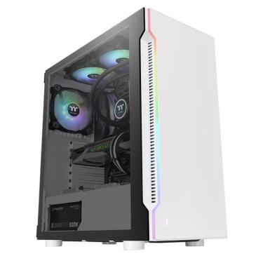 Imagem de Gabinete Thermaltake H200 TG Snow RGB Mid Tower Vidro Temperado USB S/Fans Branco