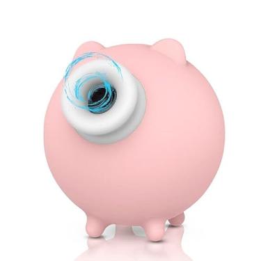 Imagem de Vibrador Sugador PIGGY - Porquinho - S-Hande Estimulador de Clitóris com 9 Modos de Pulsação, Recarregável USB, 7,5 cm, Silicone