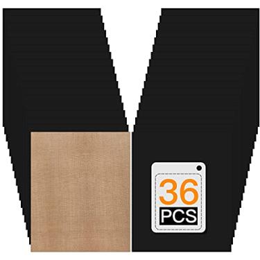 Imagem de HTVRONT Pacote de Vinil de Transferência de Calor Htv Preto: Pacote de 36 12" X 10" Ferro Preto Em Vinil para Camiseta, Vinil de Transferência de Calor Preto para Cricut, Silhouette Cameo Ou Máquina D