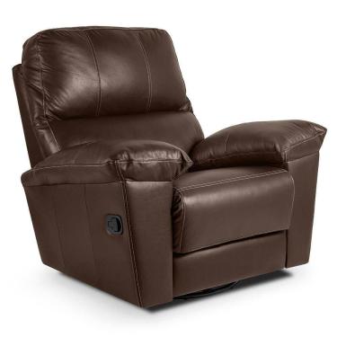 Imagem de Poltrona Do Papai Reclinável Retrátil Félix L07 Couro Marrom Café - Mpozenato