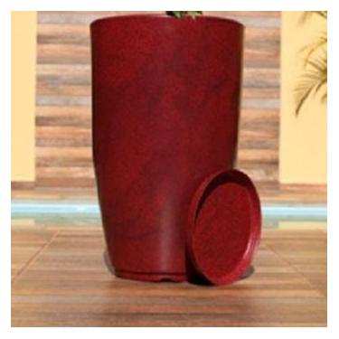 Imagem de Vaso De Planta Grande Cone Brilhante Luxo Decorativo G - Renovar Artes