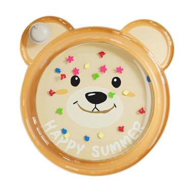 Imagem de Kokiya Tapete de água para gatos, centro de atividades portátil para bebês, tapete inflável para atividades, almofada refrescante para cães, presentes para, Urso