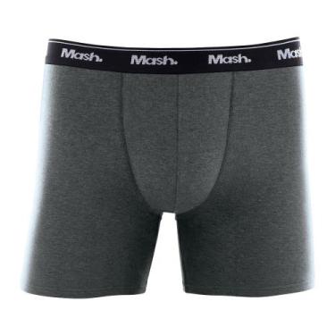 Imagem de Cueca Boxer Longa Mash Ref. 070.40, Cinza-escuro, P
