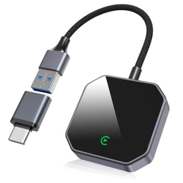 Imagem de BLUMOST Adaptador CarPlay sem fio para iPhone, converte CarPlay com fio para sem fio, Plug & Play, sem latência, compatível com iOS 10+ e carros com CarPlay integrado