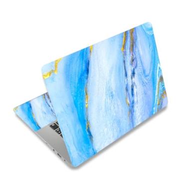 Imagem de 12,1 13 13,3 14 15,4 15,6 polegadas Laptop Skin Adesivo Universal Netbook Skin Adesivo reutilizável para notebook arte protetora decalque (mármore azul)