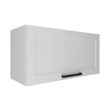 Imagem de Armário de Geladeira p/ Cozinha CZ-3316 c/ 1 Porta Basculante 80cm Branco - Tecno Mobili
