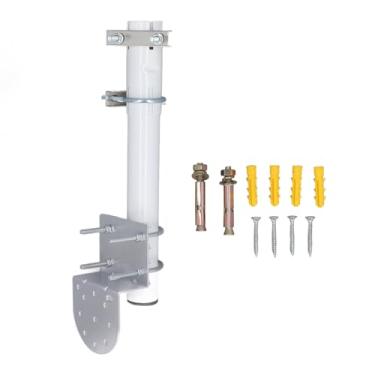 Imagem de Antena Pole Mounting Kit Heavy Duty Aço Inoxidável Wall Roof Mount Bracket com Parafusos U para V2 Antenas Prato Retangular Antena de TV ao ar livre AP WiFi Extensor