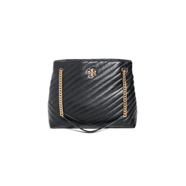 Imagem de Tory Burch Bolsa Chevron Kira, preta, Preto