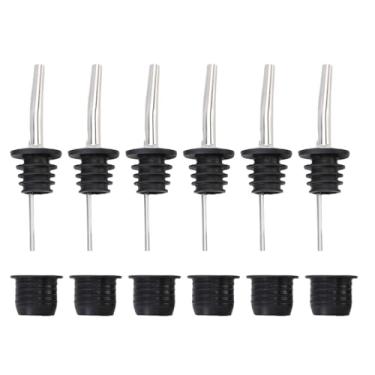 Imagem de GLOGLOW 6pcs Liquor Popeler e Adaptador Conjunto de Vinhos Kit de Vinhos, Vazamentos de Garrafa de Aço Inoxidável Com Adaptadores de Silicone Selados para Restaurante de Bar Home