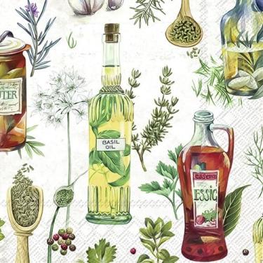 Imagem de Guardanapo para Decoupage Ihr 33x33 Tempero Vidro C/ 2 Unidades - GUAR