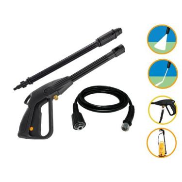 Imagem de Kit Mang 5m Pistola Lança Electrolux Easy Wash 1300 Lavadora - COMPATÍ