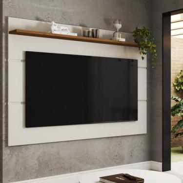 Imagem de Painel para TV Até 70 Polegadas Bristol 1 Prateleira Off White/Freijo 