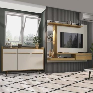 Imagem de Sala de Estar Completa para Tv até 55 Polegadas Quartzo Cinamomo/Off W