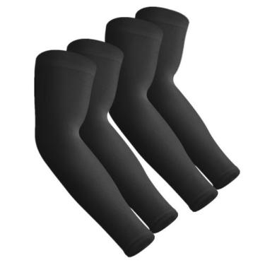 Imagem de Mangas de braço Aegend Sun Protection Cooling Black, 2 pares