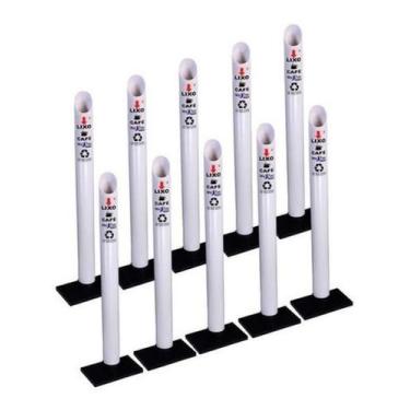 Imagem de Kit 10 Coletor Lixeira Para Copo Descartavel Café 50Ml Tubo - JSN