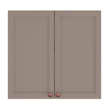 Imagem de Armário Aéreo Unna 2 Portas 80cm Gris - Poliman Móveis Gris