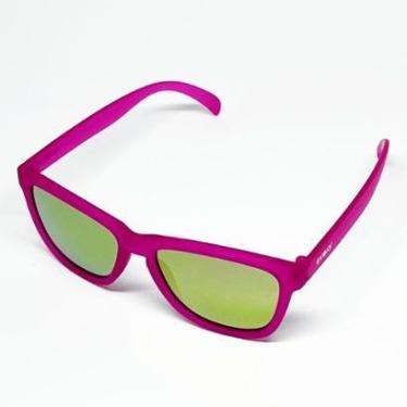 Imagem de Óculos de Sol Corrida e Casual EVOXY Pulse Square Masculino Feminino  Lilás - Lentes Vermelhas-Unissex