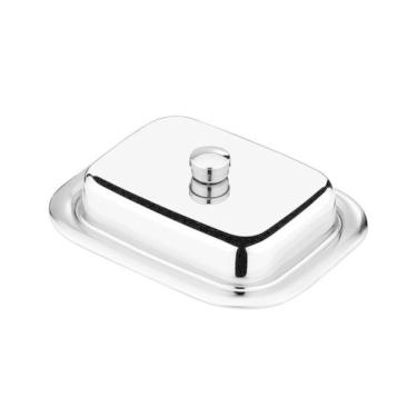 Imagem de Manteigueira Retangular Tramontina Rotonda Em Aço Inox Com Tampa