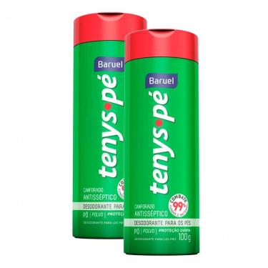Imagem de Kit 2 Tenys Pé Baruel Talco Canforado 100g