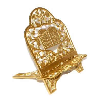 Imagem de Porta Bíblia Suporte Para Bíblia Especial Dourado 10 Mandam