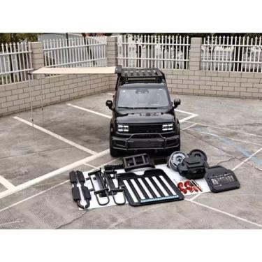 Imagem de Suporte para bagagens para decoração de teto, pedal lateral, protetor compatível com EUV Activ kit de modificação de 4 portas, acessórios para carro (barraca lateral)