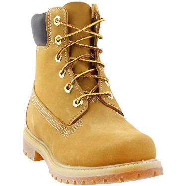 Imagem de Timberland Bota feminina impermeável premium de 15 cm, Nobuck de trigo, 34