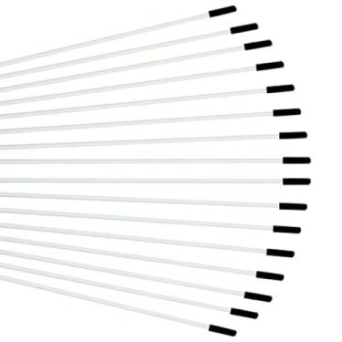 Imagem de Wuchieal Hastes flexíveis da - Bastões duráveis e flexíveis para bandeira de adoração e louvor - Perfeito para louvor adoração bandeira 3 comprimentos de diferença (16 peças, 90 cm/35,43 polegadas)