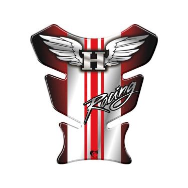 Imagem de Adesivo Protetor De Tanque Moto Honda Asa Racing Vermelho