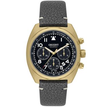 Imagem de Relógio Orient Masculino Ref: Mgscc013 P2px Solar Cronógrafo Dourado