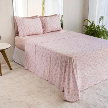 Imagem de Lençol bella malha casal maya - bella enxovais