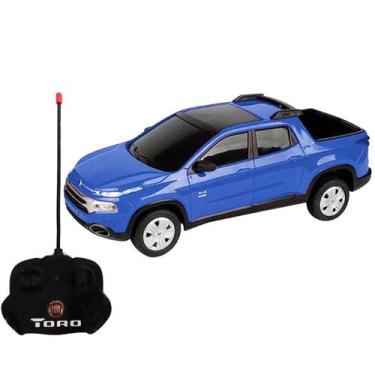 Imagem de Carro Fiat Toro Azul com Controle Remoto Colecionável CKS