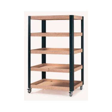 Imagem de Estante de Apoio Alta Angus Madeira Maciça Weihermann, Amêndoa