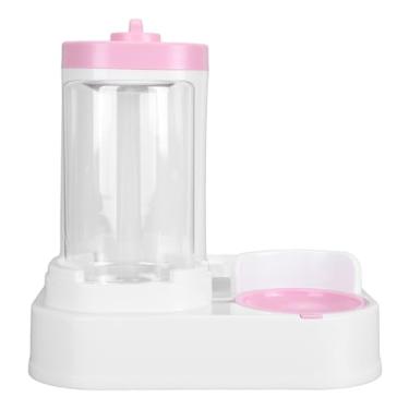 Imagem de Generic Alimentador Automático de água para Gatos, Material PP Fácil de Limpar 2 Em 1 Dispensador de água para Alimentos para Animais de Estimação para Cães (Rosa)