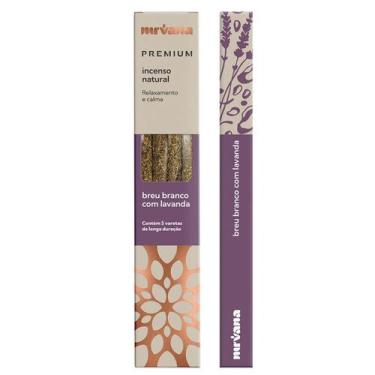 Imagem de Incenso Natural Breu Branco com Lavanda Nirvana Premium - Relaxamento 
