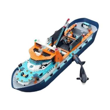 Imagem de Brinquedo De Blocos De Montar Da Série Disney City, Navio De Pesquisa 