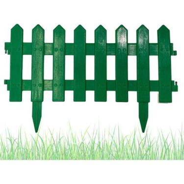 Imagem de Cerquinhas Para Jardim Plástico Horta Canteiro Piscina Kit 4 - UNI ECC