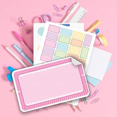 Imagem de Kit Etiquetas Escolares Infantis 03 Tema Cores Pastel Etiquetas Adesivas para Identificação de Material Escolar